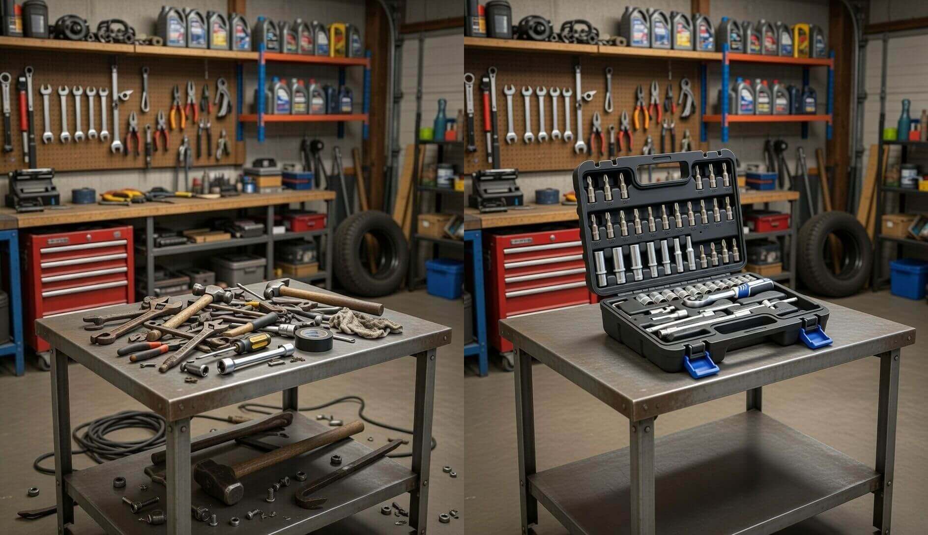 Органайзер с инструментами вид спереди